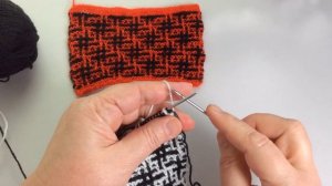 Узор "Хэштег". Hashtag. Мозаичная техника. Вязание спицами.