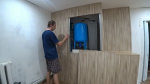 Скрытая печь, за МДФ панелями.мдф панели для стен.