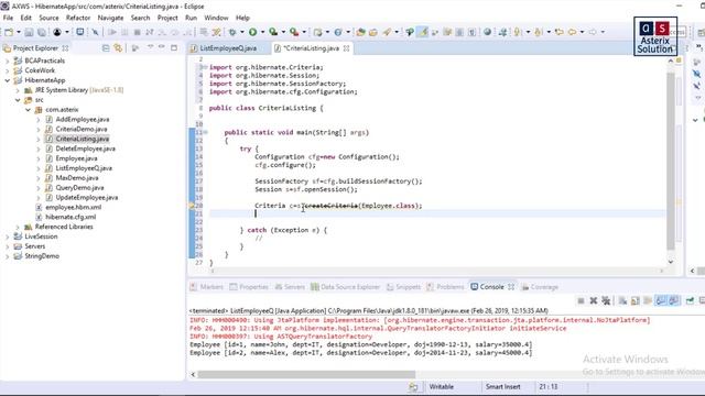 Applying Restriction using HCQL | YCMOU TYBCA Adv Java Practical 9.2 | Asterix Solution смотреть онлайн
