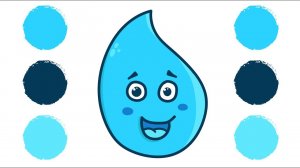 Как нарисовать КАПЛЮ / Раскраска КАПЛЯ / How to draw a DROP / coloring a DROP