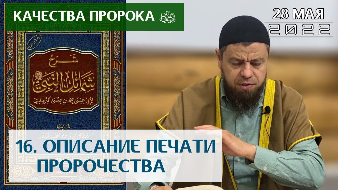 16. Качества пророка ﷺ : Описание печати пророчества | Мухаммад абу Ахмад