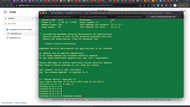 Multi Master Kubernetes Cluster set up with Kubeadm and HAproxy