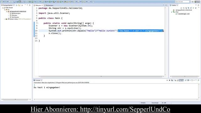 Java Tutorial #22 - Das "bessere" If (German/HD) смотреть онлайн