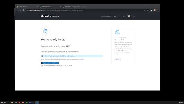 git classroom linked with visual studio code смотреть онлайн