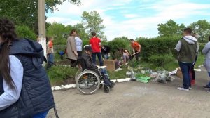 2018.06.01 ЗЕЛЁНЫЙ ДЕСАНТ. Саяногорск. Школа №1 “Клумба Дружбы“.