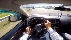 2008 AUDI Q7 4.2 TDI - POV Test Drive, Acceleration 0-100km/h