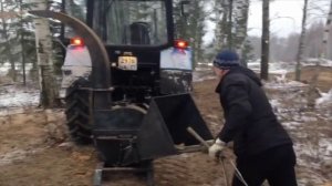 Дробилка для дерева ВХ62С на трактор АВАНГАРД