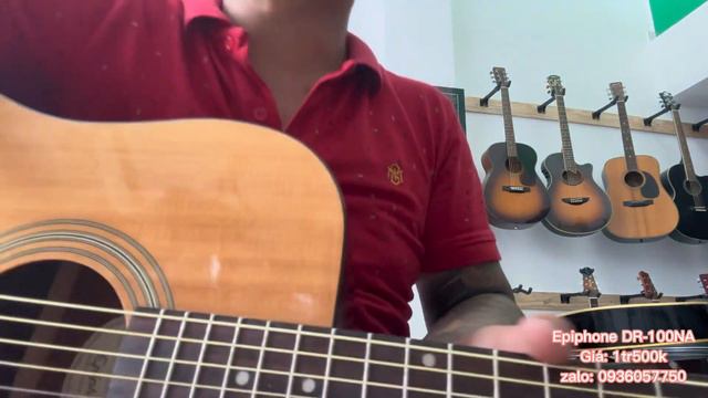 Đàn guitar acoustic Epiphone DR-100NA. Giá 1tr500k ( test guitar acoustic Epiphone DR-100NA ) смотреть онлайн