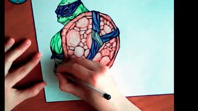 Как рисовать черепашек ниндзя (Донателло)/How to draw ninja turtles (Donatello)
