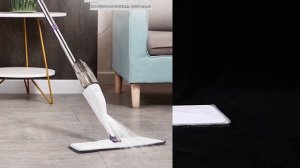 Швабра с распылителем для мытья полов и насадкой из микрофибры   вращение 360 градусов