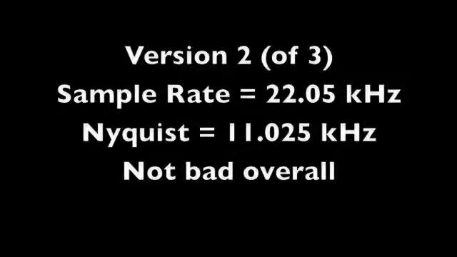 Audio Sampling Rate Demo смотреть онлайн