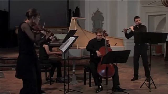 G.P. Telemann - Sonata in C major for flute, violin, viola and b.c. - IV - Allegro смотреть онлайн