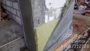 Утепление и облицовка кирпичом дома из газобетона