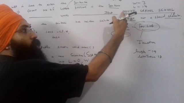 count number of letters and words in a string Using java by Manjot Sir смотреть онлайн