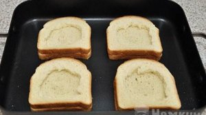 Горячие бутерброды с яйцом в духовке