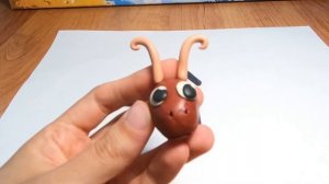 Муравей из пластилина, Как слепить насекомое  из пластилина?/Видео лепка