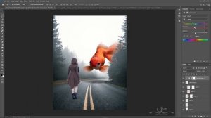 Surreal Fish Photo Manipulation Photoshop Tutorial