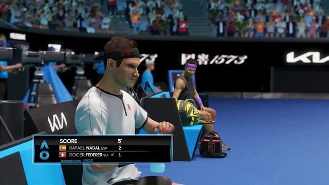 AO Tennis 2 - Rafael Nadal vs Roger Federer - UPDATE 1.09 - PS5 Gameplay смотреть онлайн