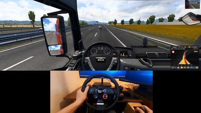Euro Truck Simulator 2 | Руль Logitech Driving Force GT + КПП | Везу металлокорд!!! смотреть онлайн