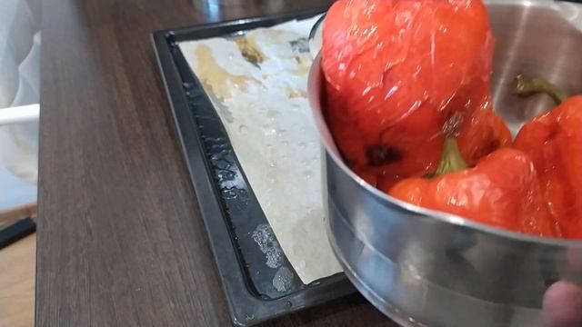 Закуска к шашлыку. Печеный перец
