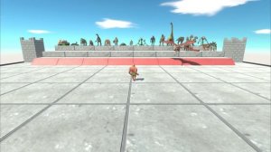 1 vs 1 Tournament with HP Bar - Animal Revolt Battle Simulator