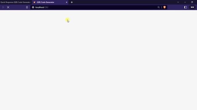 Quick Response QR Code Generator App Project in PHP