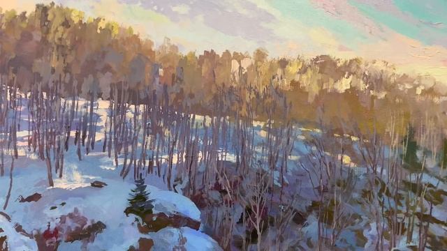 Картина художника Александра Самохвалова на выставке в Konorof Gallery. Artist Alexander Samokhvalo