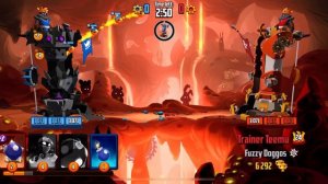 Badland Brawl - Fire Birds + Floating Bomb COMBO!