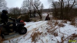 Топим лёд с @CHEHOV_ATV март 2023. Квадроцикл Сигвей в бездорожье! @segway