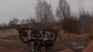 заталкивание телеги под 90 градусов на тракторе Т-150