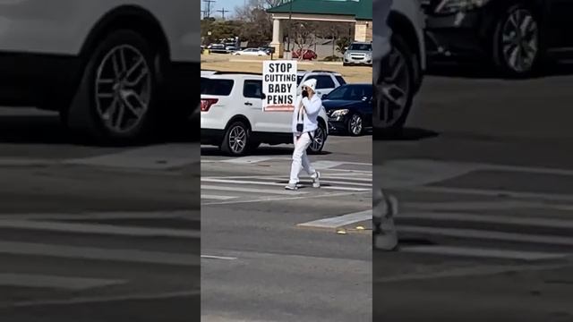 An Intactivist Demonstration on Southwest Drive & Catclaw in Abilene, TX