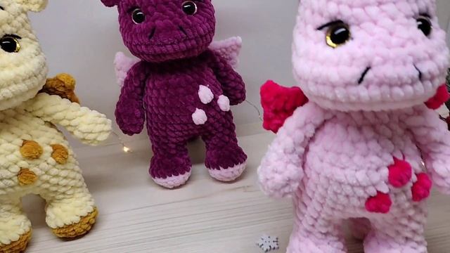 динозаврики #вязаныеигрушки #дракончик #игрушкиручнойработы