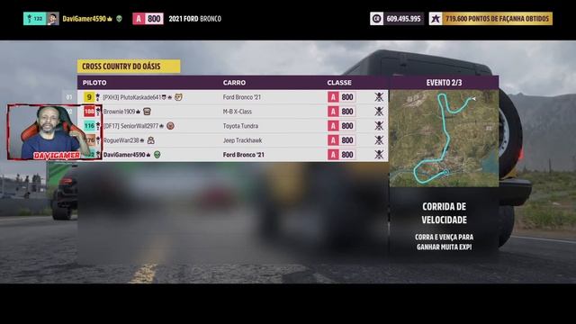 Forza Horizon 5 - Desafio corrida Aberta online, classe A 800, 2021 Ford Bronco смотреть онлайн