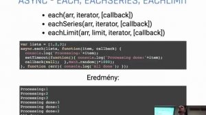 7. Előadás promise, async, error first callback, gulp (2017)