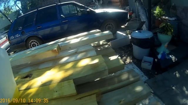 Пристройка каркасной веранды. День 1