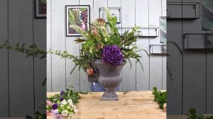 Romantic Centerpiece with Campanula