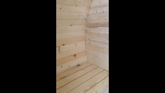 Баня-бочка ComfortProm 3 метра с печным узлом и предбанником – обзор ydacha.by