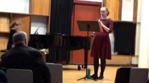 Emily Gaskins performing Saint-Saens