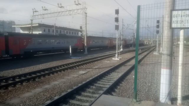 Прибытие ЭТ2М - 116 Волховстрой 1 - СПБ на Ладожский вокзал.