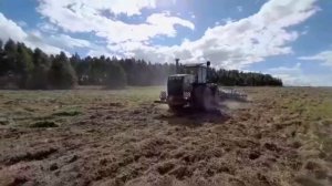 Работа дисковым агрегатом TIGARBO АДС-6М в Калужской области, д. Хвастовичи.