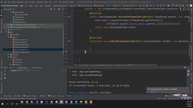 Android Tutorial - Chat App Day #3 Friend List смотреть онлайн
