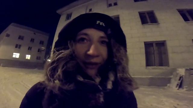 Воркута. Полярная ночь. Прогулки по городу, цены на продукты. Часть 1 #воркута #зима #север #ночь
