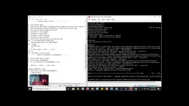 How to Install Apache server, mysql and phpMyAdmin in Centos using VirtualBox