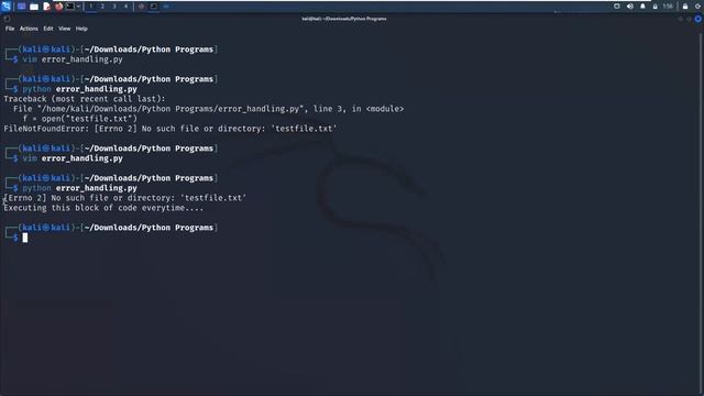 Error Handling - Try Except Else Finally | Python Programming - Leisure Codes