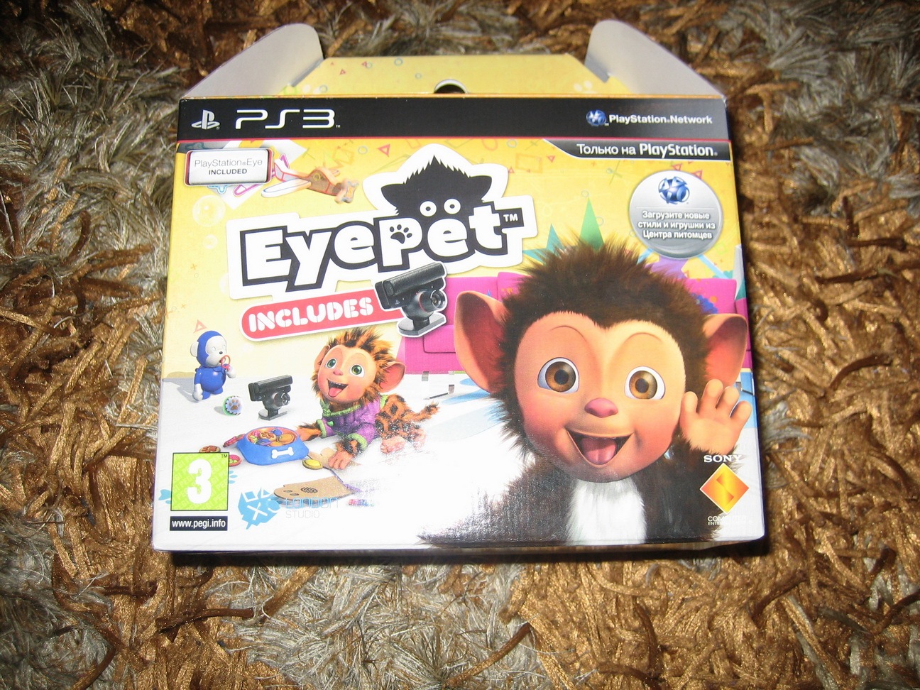 Распаковка EyePet Bundle Edition (PS3)