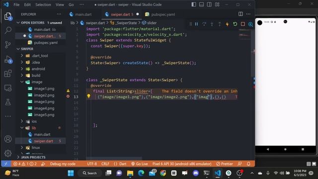 How to add Image Swiper in flutter (2023)|| #flutter || Vx_Swiper || Speed Code || image Slider смотреть онлайн