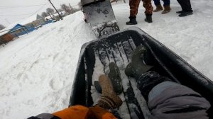 Деревенские покатушки на мотособаке