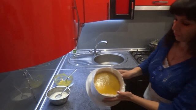 Торт без выпечки  из готовых бисквитных коржей - персиковый десерт пальчики оближешь