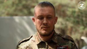 Крещение солдата на фронте.