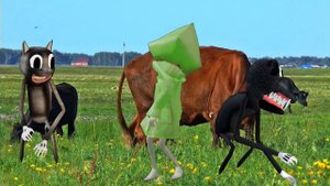 Cartoon Cat, Сиреноголовый и Among Us в реальной жизни